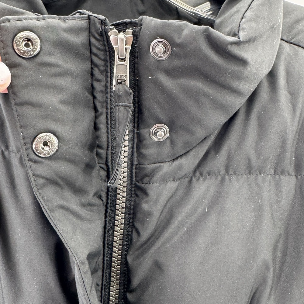 LL Bean Goose Down Puffer Jacket Women Plus 1X 1XL Black Water Repellant - Picture 4 of 11